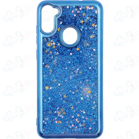 SAFIRE Samsung A11 SM-A115 2020 Electroplated Water Glitter Case Blue