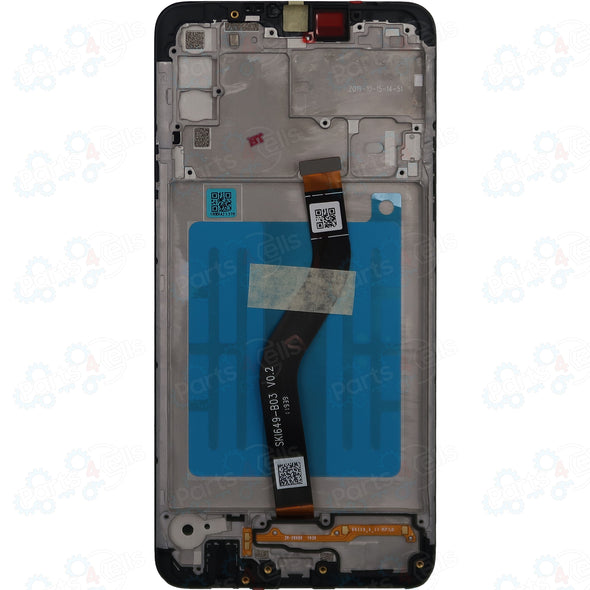 Samsung A20S 2019 A207 LCD with Touch + Frame Black Service Pack