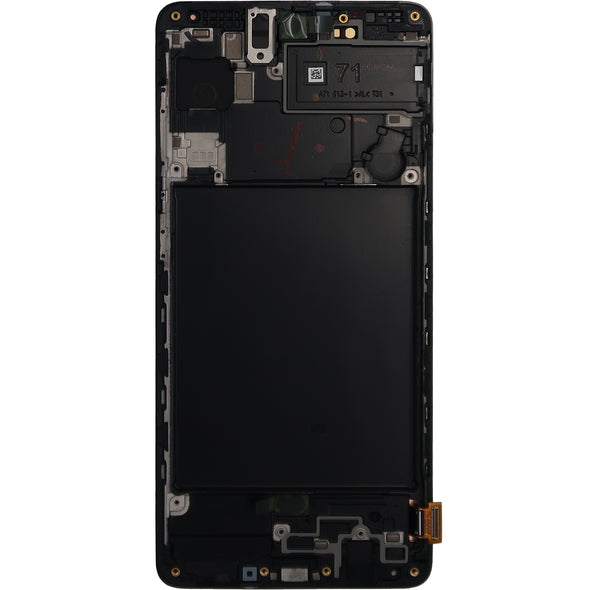 Samsung A71 A715 2020 LCD with Touch + Frame Black Service Pack