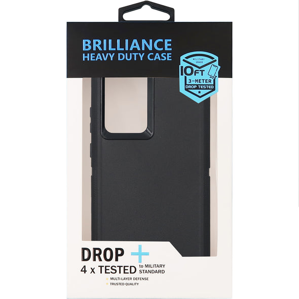 Brilliance HEAVY DUTY Samsung Note 20 Ultra Pro Series Case Black