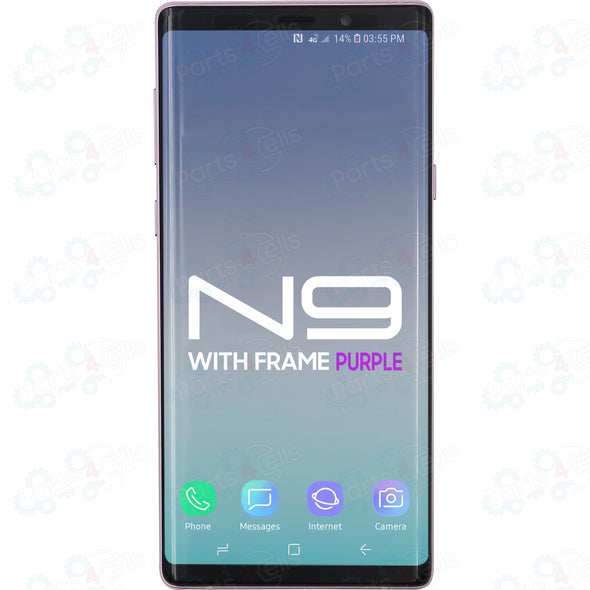 Samsung Note 9 LCD With Touch + Frame Purple Service Pack