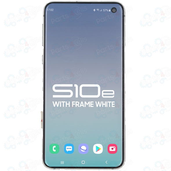 Samsung Galaxy S10E LCD with Touch + Frame Prism White