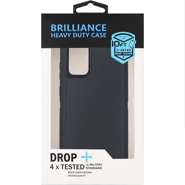 Brilliance HEAVY DUTY Samsung S20 Plus Pro Series Case Black