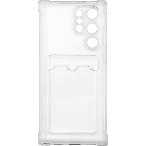 Brilliance LUX Samsung S22 Ultra Anti-Drop Card Holder Case Clear