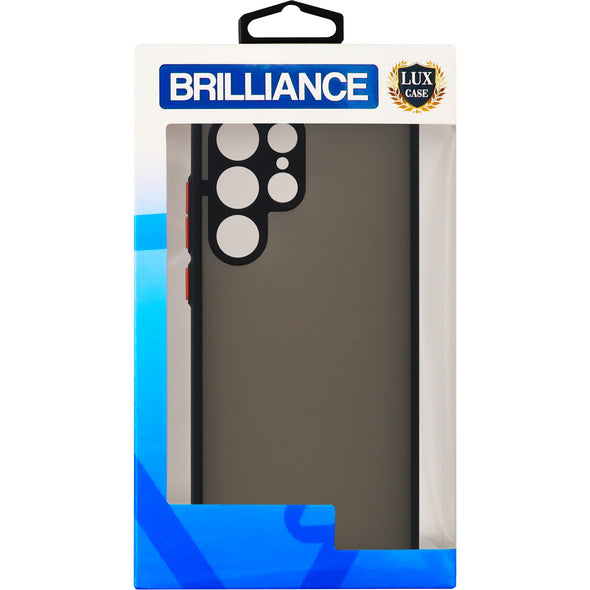 Brilliance LUX Samsung S22 UltraHawkeye Skin Feel Combo Case Black