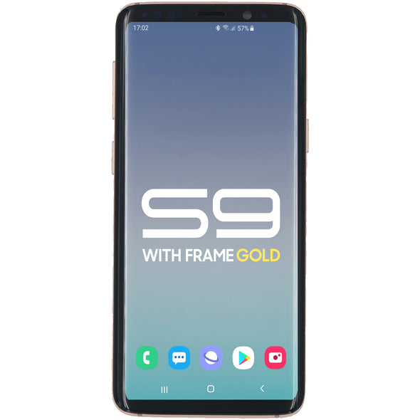 Samsung S9 LCD with Touch + Frame Gold