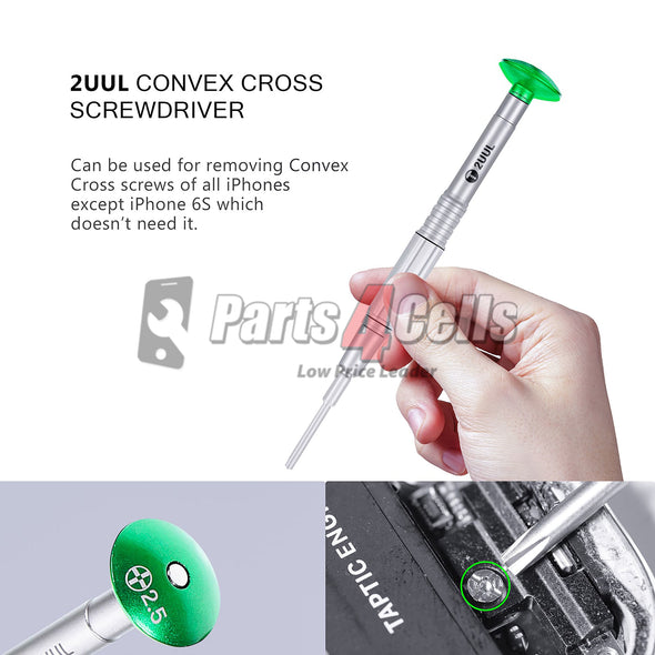 2UUL Everyday Screwdriver for Phone Repair - 2.5mm Convex Cross