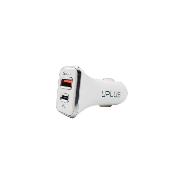 Uplus iPhone Cable Fast Charging Dual Car Charger 3.0A