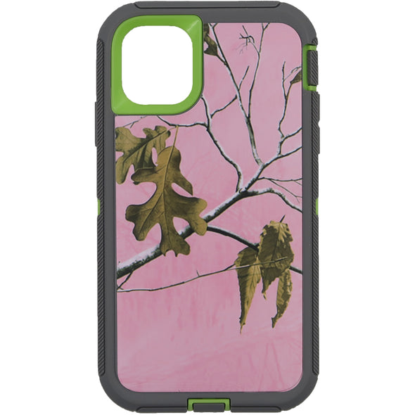 Brilliance HEAVY DUTY iPhone 11 Camo Series Case Pink and Green