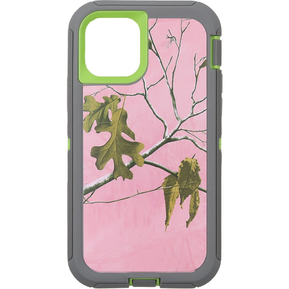 Brilliance HEAVY DUTY iPhone 11 Pro Camo Series Case Pink and Green