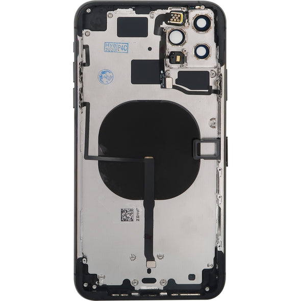 iPhone 11 Pro Back Housing w/ Small Parts Black (No Logo)