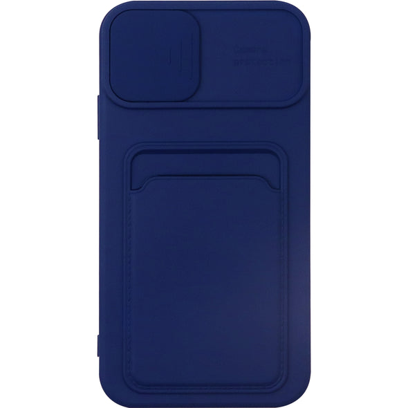 Brilliance LUX iPhone 11 Push window card case Navy Blue