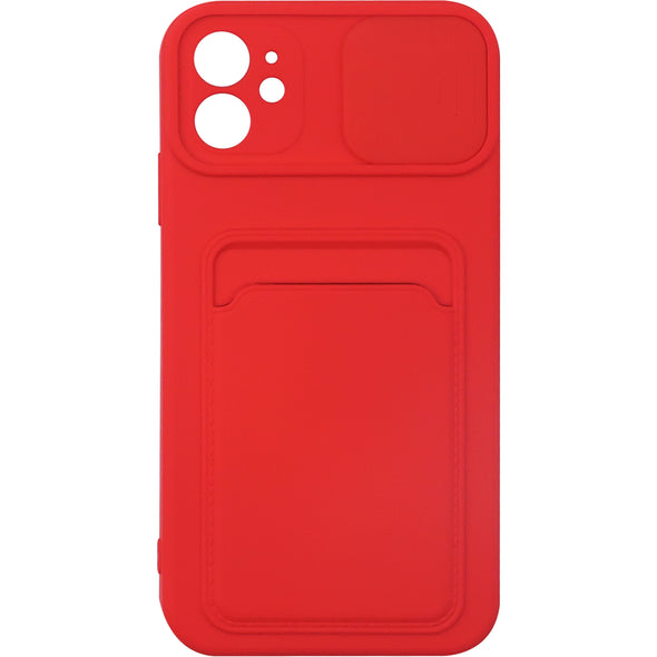 Brilliance LUX iPhone 11 Push window card case Red