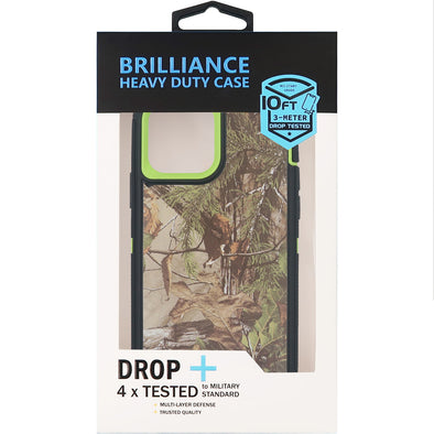 Brilliance HEAVY DUTY iPhone 12 / iPhone 12 Pro Camo Series Case Green