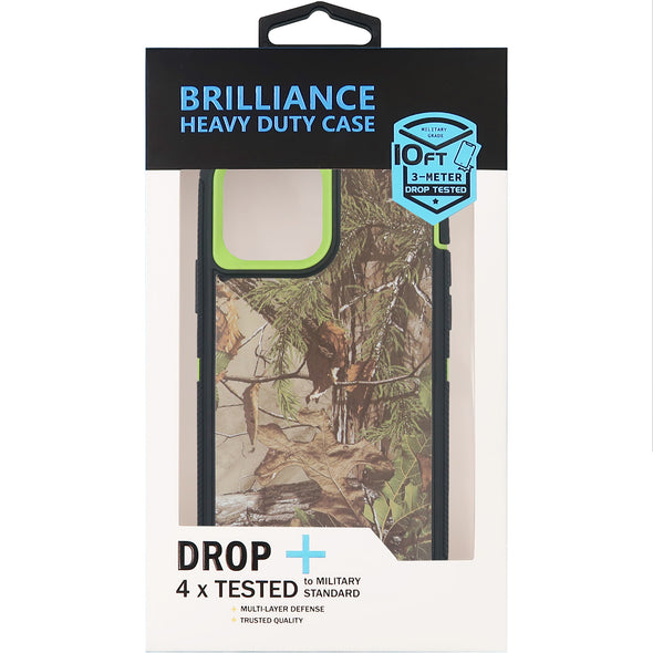 Brilliance HEAVY DUTY iPhone 12 / iPhone 12 Pro Camo Series Case Green