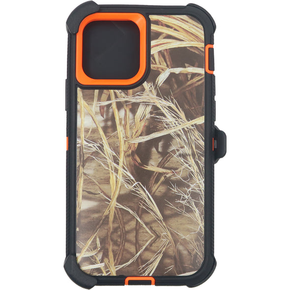 Brilliance HEAVY DUTY iPhone 12 / iPhone 12 Pro Camo Series Case Orange