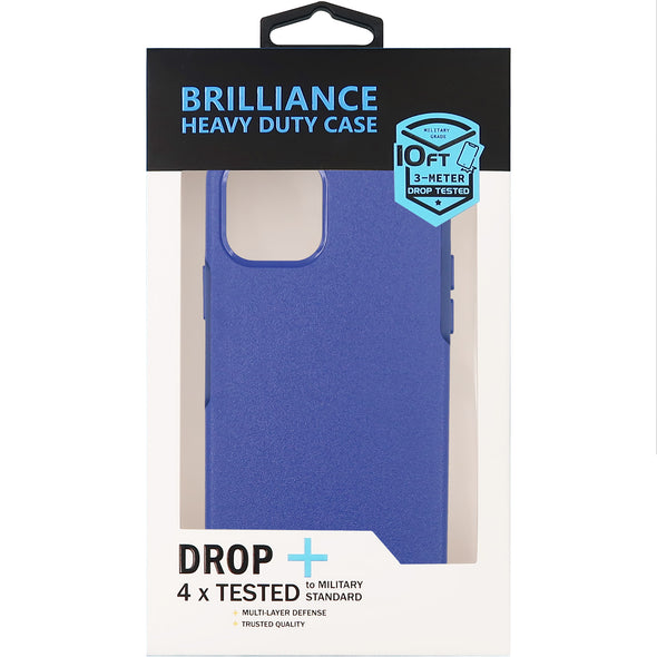 Brilliance HEAVY DUTY iPhone 12 / iPhone 12 Pro Slim Series Case Blue