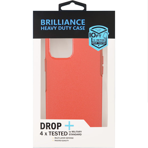 Brilliance HEAVY DUTY iPhone 12 / iPhone 12 Pro Slim Series Case Red