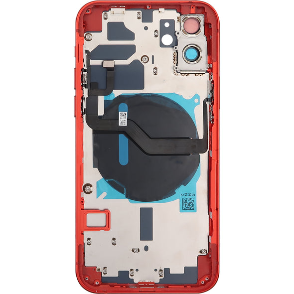 iPhone 12 Mini Back Housing w/ Small Parts Red (No Logo)