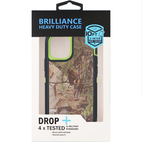 Brilliance HEAVY DUTY iPhone 12 Mini Camo Series Case Green