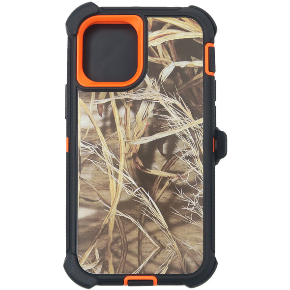 Brilliance HEAVY DUTY iPhone 12 Mini Camo Series Case Orange