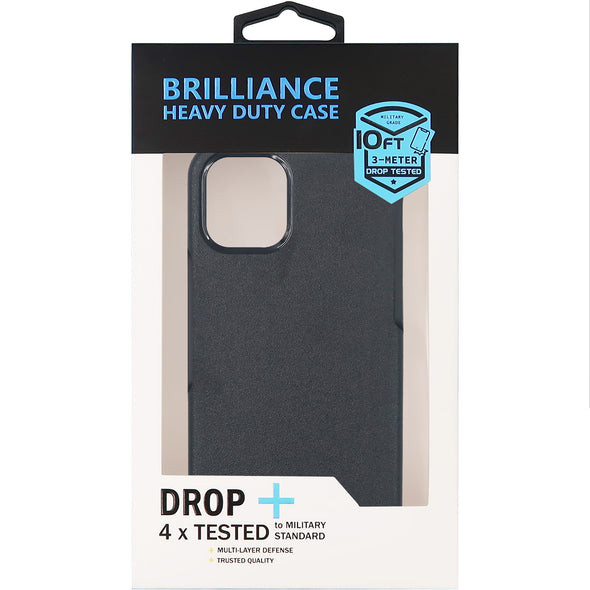 Brilliance HEAVY DUTY iPhone 12 Mini Slim Series Case Black