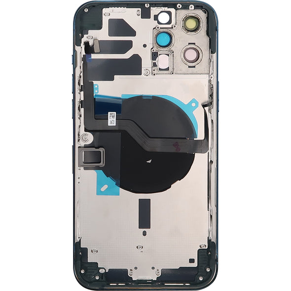 iPhone 12 Pro Max Back Housing w/ Small Parts Blue (NO WARRANTY)  NO LOGO