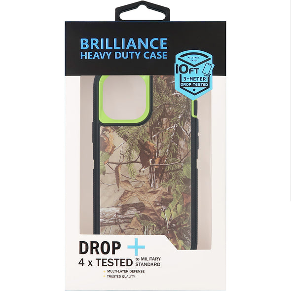 Brilliance HEAVY DUTY iPhone 12 Pro Max Camo Series Case Green