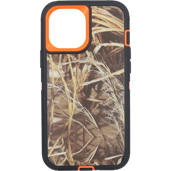 Brilliance HEAVY DUTY iPhone 12 Pro Max Camo Series Case Orange