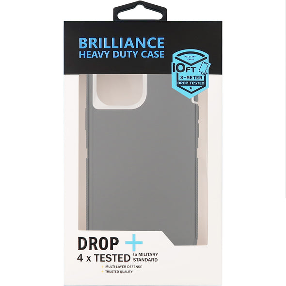 Brilliance HEAVY DUTY iPhone 12 Pro Max Pro Series Case Grey