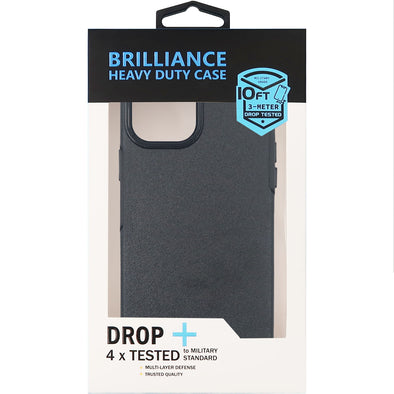 Brilliance HEAVY DUTY iPhone 12 Pro Max Slim Series Case Black