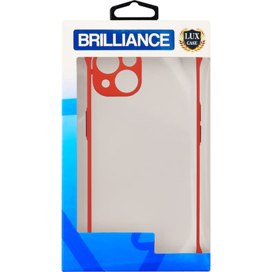 Brilliance LUX iPhone 13 Hawkeye Anti Fall Skin Feel Combo Case Red