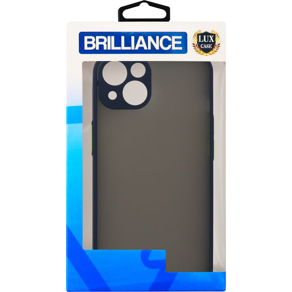 Brilliance LUX iPhone 13 Hawkeye Skin Feel Combo Case Dark Blue