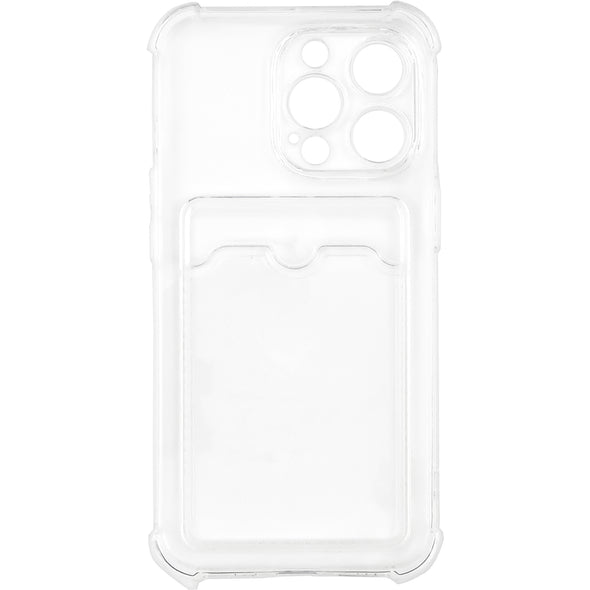 Brilliance LUX iPhone 13 Pro Anti-Drop Card Holder Case Clear