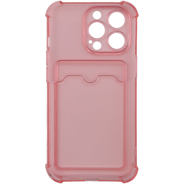 Brilliance LUX iPhone 13 Pro Anti-Drop Card Holder Case Pink