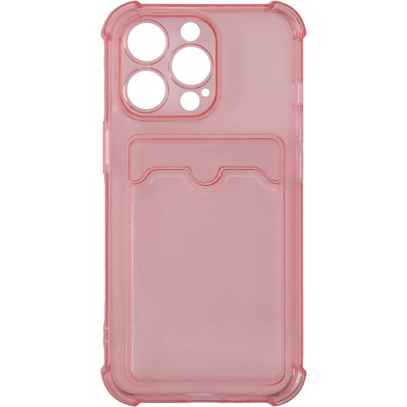 Brilliance LUX iPhone 13 Pro Anti-Drop Card Holder Case Pink