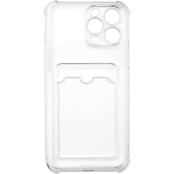 Brilliance LUX iPhone 13 Pro Max Anti-Drop Card Holder Case Clear