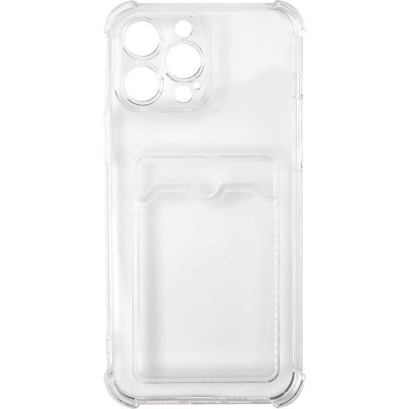 Brilliance LUX iPhone 13 Pro Max Anti-Drop Card Holder Case Clear