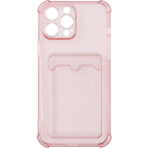 Brilliance LUX iPhone 13 Pro Max Anti-Drop Card Holder Case Pink