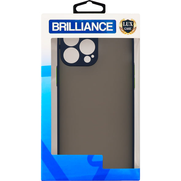 Brilliance LUX iPhone 13 Pro Max Hawkeye Skin Feel Combo Case Dark Blue