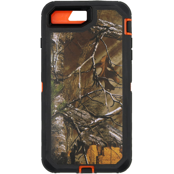 Brilliance HEAVY DUTY iPhone 7 Plus / 8 Plus Camo Series Case Orange