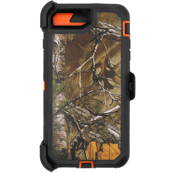 Brilliance HEAVY DUTY iPhone 7 Plus / 8 Plus Camo Series Case Orange