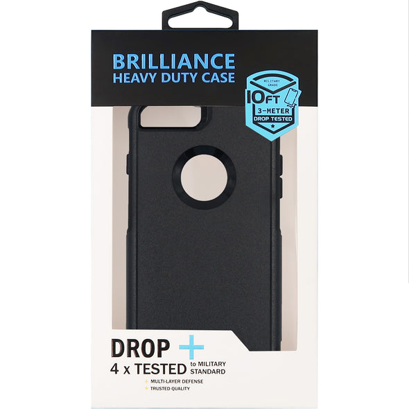 Brilliance HEAVY DUTY iPhone 7 Plus / 8 Plus Traveler Series Case Black