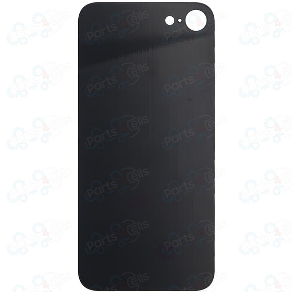 iPhone 8 Back Glass without Camera Lens Black (No Logo)