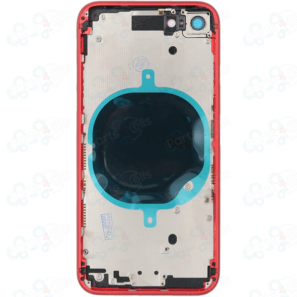 iPhone 8 Back Housing w/ Small Parts Red (No Logo)