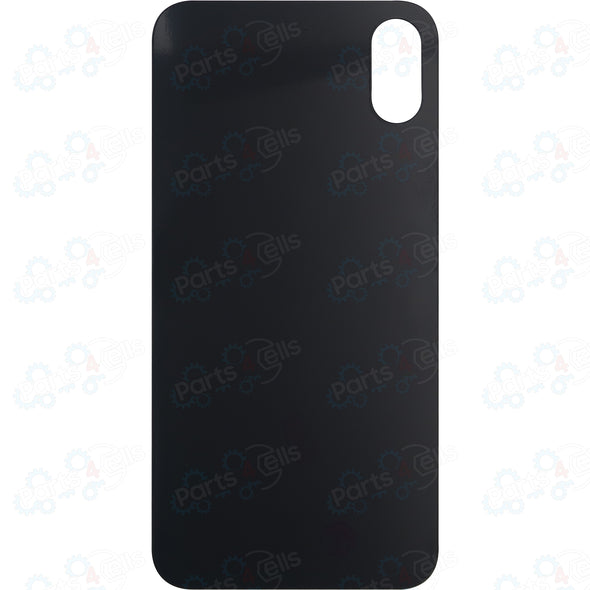 iPhone XS Back Glass without Camera Lens Black (No Logo)