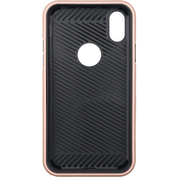 SAFIRE iPhone X / XS Rugged w/ Tempered Glass Case Rose Gold