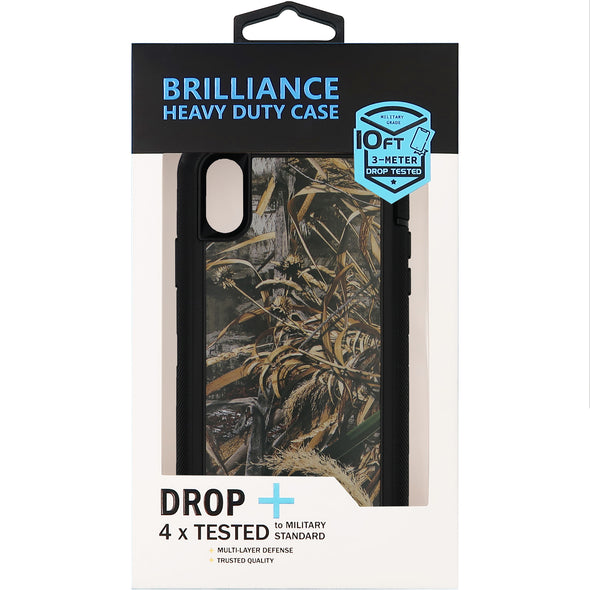 Brilliance HEAVY DUTY iPhone X / XS Camo Series Case Black