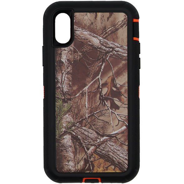 Brilliance HEAVY DUTY iPhone X / XS Camo Series Case Orange