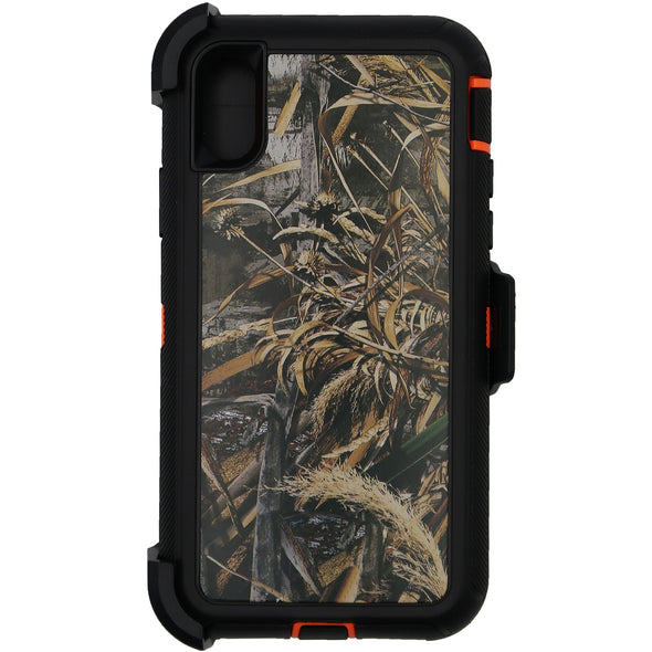 Brilliance HEAVY DUTY iPhone X / XS Camo Series Case Orange